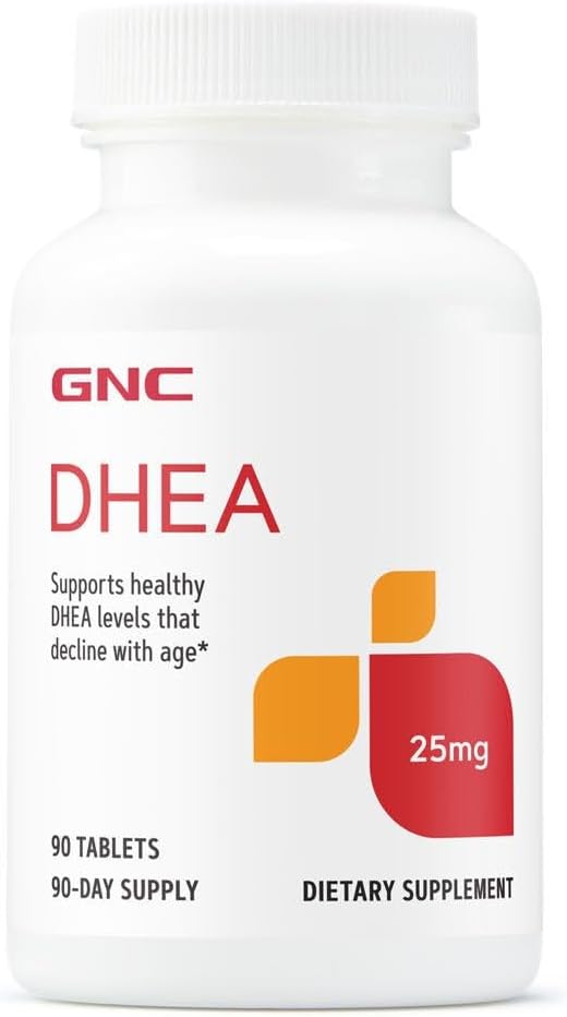 GNC DHEA 25mg, υποστηρίζει υγιή επίπεδα DHEA, 90 μέτρα