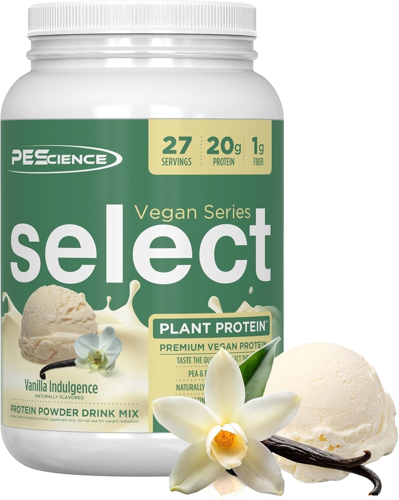 PE Science Select Vegan Protein Toz, Bitki bazlı Protein Toz, Şaşırtıcı Tadı, Smooth Texture, Pea ve Brown Rice Mix, Süt Free, Lactose Free, Gluten Free - Vanilla Indulgence, 27 Hizmetler