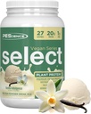PEScience Select Vegan Protein Powder, Plant Based Protein Powder, Amazing Taste, Smooth Texture, Pea and Brown Rice Blend, Dairy Free, Lactose Free, Gluten Free - Vanilla Indulgence, 27 Υπηρεσίες