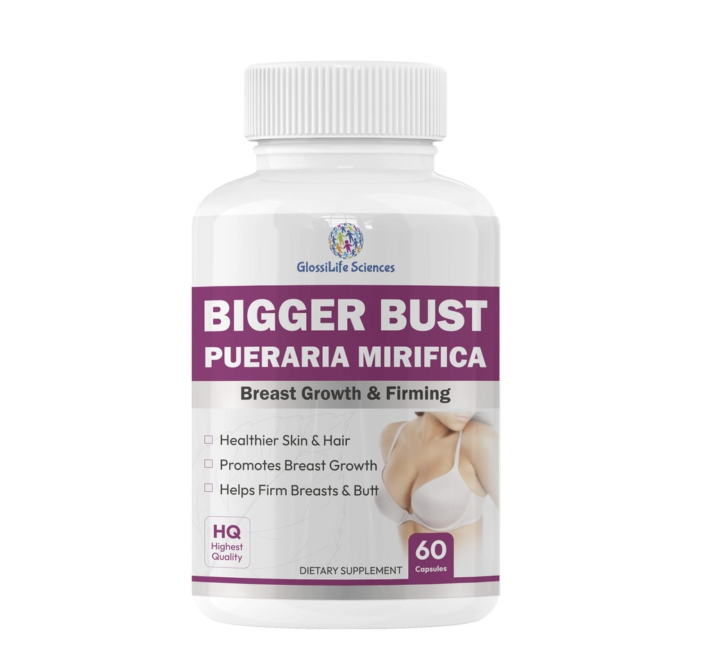 2 x 60 Cap Bigger Bust Pueraria Mirifica Breast Growing 500mg (eq 7500mg) 120 Cap