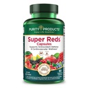Düşük Ürünler Super Reds Capsules Formula (20 + Organik Süper Meyveler ve Meyveler) sertifikalı Organik Phytonutrients - 90 Capsules