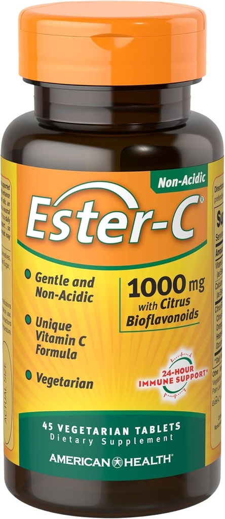 Amerikan Sağlık Ester-C ile Citrus Bioflavonoids, Tablet, 45 Kont