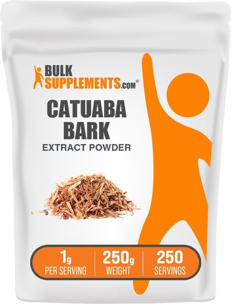 BulkSupplements.com Catuaba Bark Extract Toz - Catuaba Bark Toz, Herbal Supplement - Vegan & Gluten Free, 1g per Service, 250g (8.8 oz) (Pack of 1)