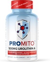 ProMito+ - Urolithin A Supplement - 1000 mg Pure Urolithin Erkekler ve Kadınlar için Diyetsel Tamam - NMN, NAD, CoQ10, Resveratrol & PQ - Max Life Naturals, 60 Capsules
