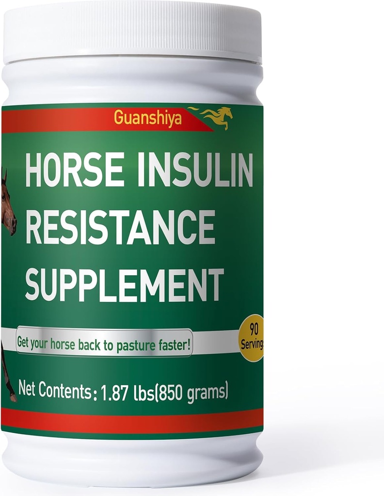 Atlar için Insulin Direnişi Tamam - At Laminitis Tedavisi-Doğal Laminitis Herbal Toz Sore Feet & Kronik Laminitis, 1.87lb (90-Day Supply)