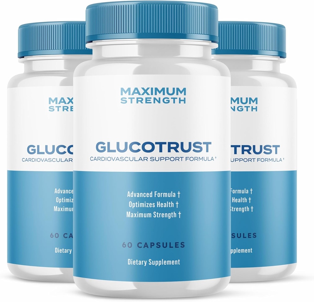 Ark Labs (3 Pack) Glucotrust Advanced Formula Supplement Capsules - Gluco Trust Max Capsules maksimum Güçlü Destek Supplement Pills (180 Capsules)