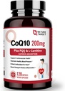 PQ L-Carnitine & Omega-3s, BioPerine, Supports Heart ve Immune System, Cellular-Energy-Ürünion ile NATLI, Yüksek Abhidrasyon Coenzyme-Q10, BioPerine, Supports Heart and Immune System, Cellular-Energy-Ürünion, 120 Hizmet