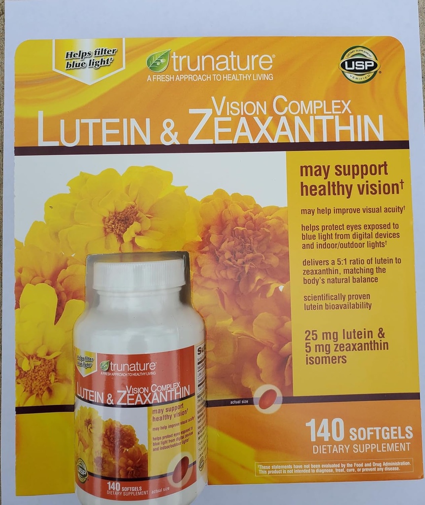 Tru Nature- Vision Kompleksi Lutein & Zeaxanthin, 140 Softgels
