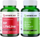 INFINITE AGE Wellness Bundle - BP συμπλήρωμα υποστήριξης για την υγεία της καρδιάς 1030mg, κάψουλες μηλίτη 1950mg - Made in The USA