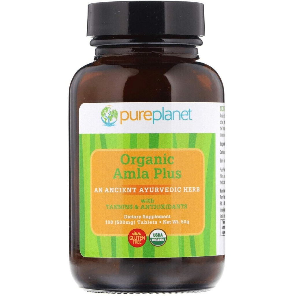 PURE PLANET Organik Amla C Plus, 100 CT