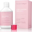 İsveç Collagen Deluxe | 12,500 mg Hydrolyzed Marine Collagen Liquid Supplement - 500 ml, 20 Day Supply | Hyaluronic Acid, Biotin ve Vitamin C Sağlıklı Saçları Desteklemek için, Skin, Nails | Sugar-Free