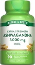 Nature's Truth Ashwagandha Capsules | 3000mg | 90 Count | Extra Strength | with Black Pepper | Non-GMO & Gluten Free Supplement