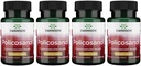 Swanson Policosanol - Supplement Helps Support Cardiovascular Health - All Natural Formula Aids Good Heart Health & Function - Helps maintain Health Cholesterol Levels (60 Capsules, 20 mg each) 4 Pack