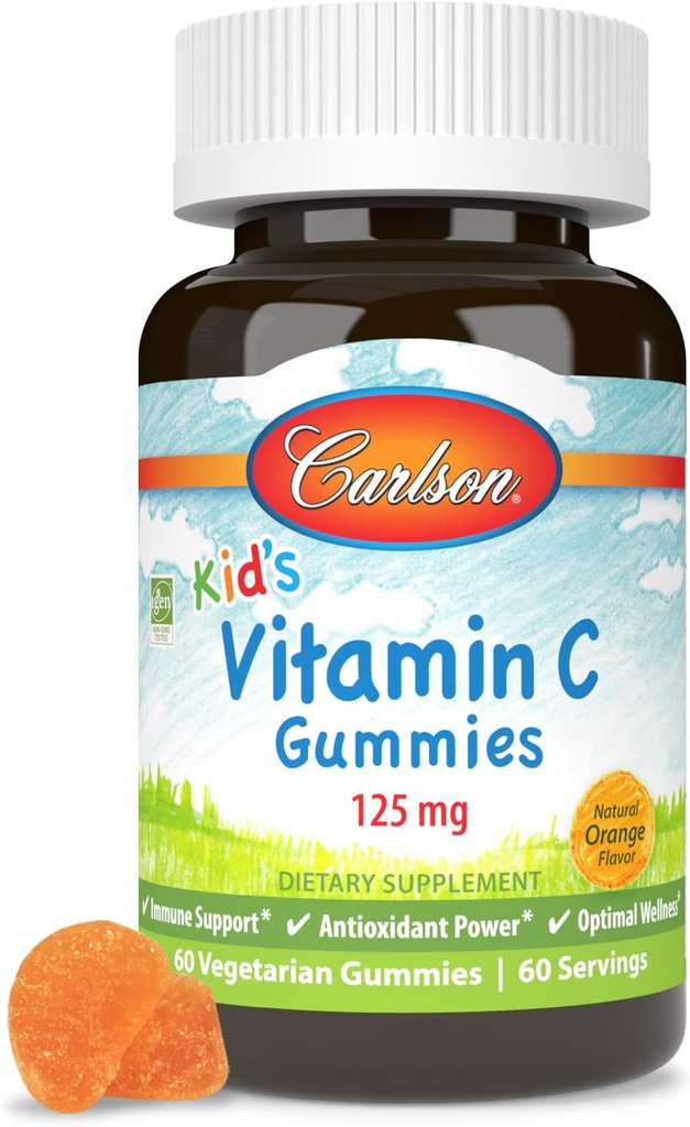 CARLSON LABS Παιδιά Βιταμίνη C Gummies, 60 CT