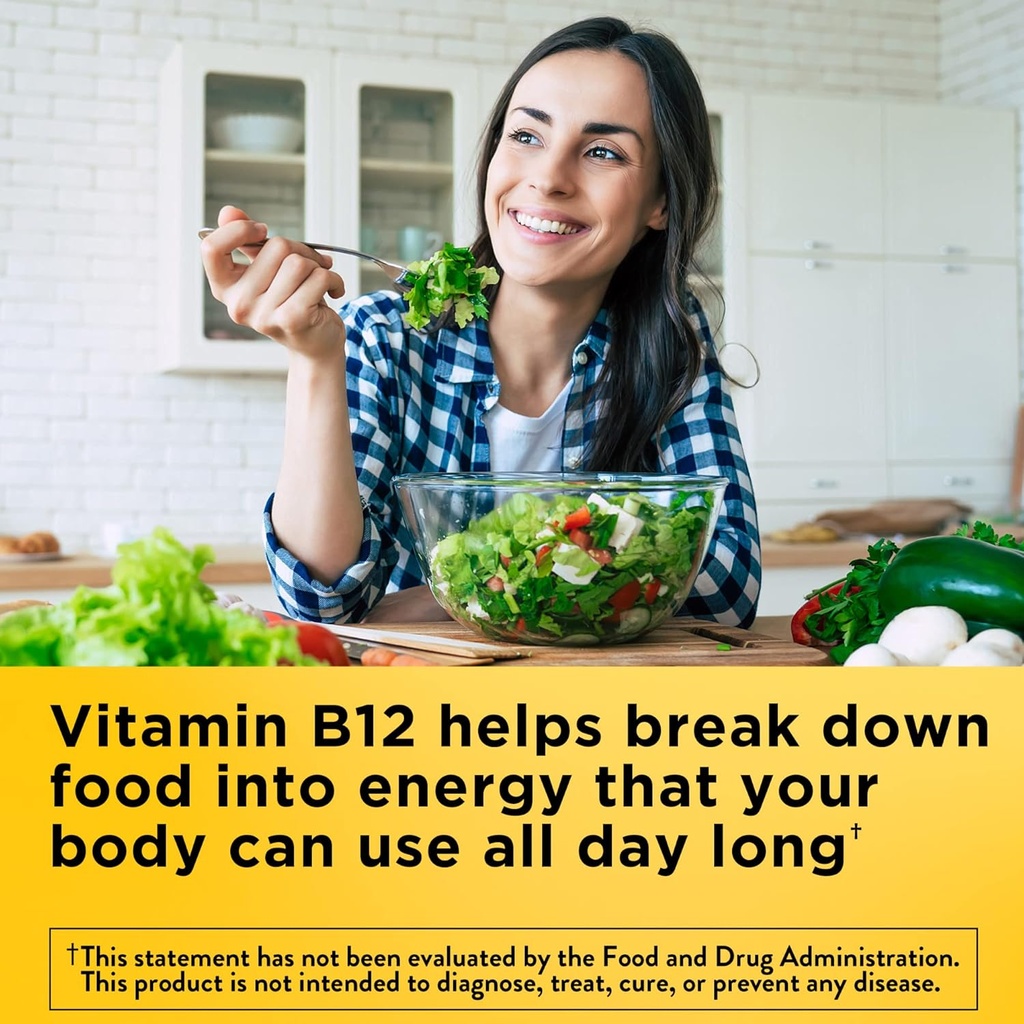 Nature Made Energy B12 1000 mcg, Diyet Supplement for Energy Metabolism Support, 150 Gummies, 75 Day Supply (Pack of 2)