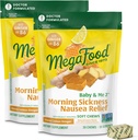 MegaFood Baby & Me Prenatal Sabah Hastalığı Yardımı, Ginger Chews, B6 Vitamini ile, 9 Yiyecek Allergens olmadan Made Without 9 Food Allergens, Honey Lemon Ginger Flavor, 30 Chews (Pack of 2)