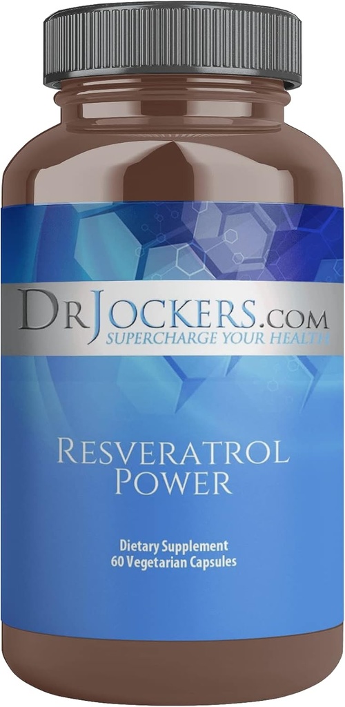Dr. Jockers tarafından güç, Immune Support, Anti-Aging, Skin Health, Trans Resveratrol, 200 mg, 60 Day Supply