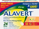 Alavert Alerji 24 Saat Yardımı, Citrus Burst Flavor, Orally Disintegrating Antihistamine, Loratadine 10 mg, 60 Count