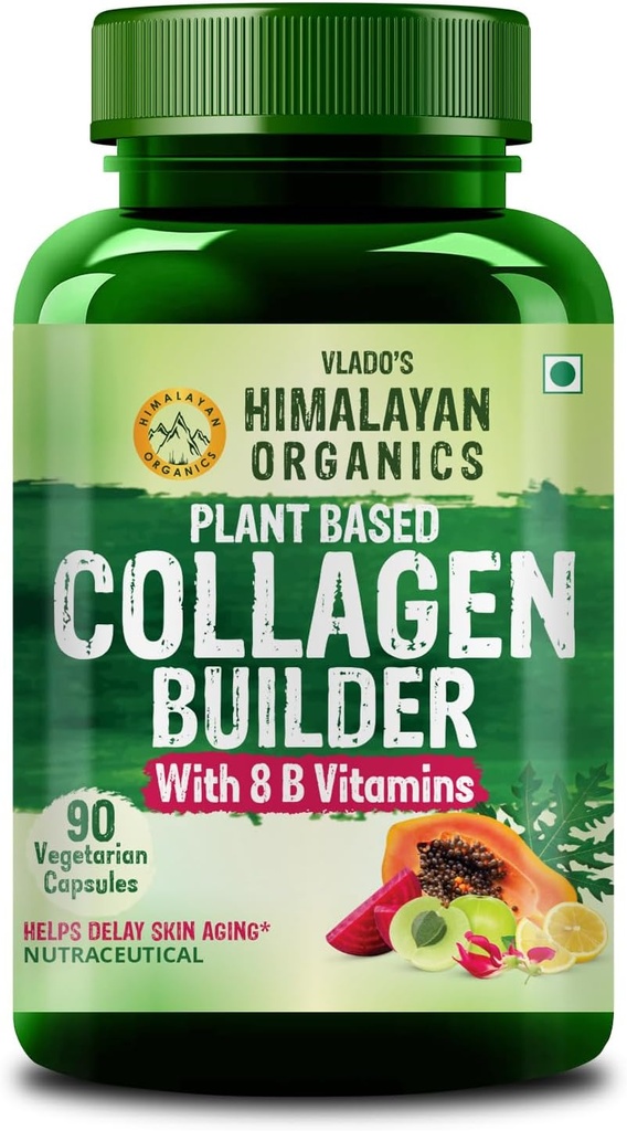 Himalaya Organikları Saç ve Skin için Biotin ve C 90 Veg Capsules ile Organik Kolajman