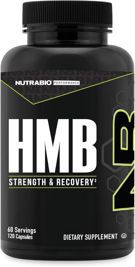 NutraBio HMB Supplement, Amino Acid Hmb, HMB Supplements for Men, HMB 1000mg- 120 Capsules