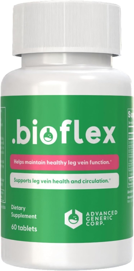 Legs için Biyoflex Vein Tedavisi - C vitamini, Citrus Bioflavononoyaklar, Horse Chestnut ve daha fazlası - 60 Tabletler