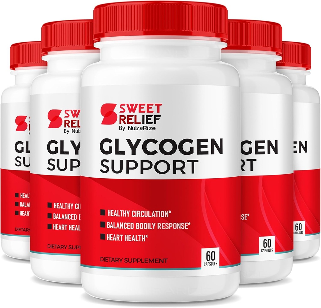 NutraRize (5 Sweet Relief Glycogen Support - Glycogen Capsules, Blood Gemi Temiz, Genel Wellness için Gelişmiş Formula, Yorumlar (300 Capsules)