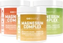 GoBiotix Magnezyum Kompleksi Toz Trio - 420 mg, 60 Hizmet - Honey Citrus, Lemon Lime, Peach Tea