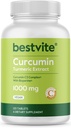 Curcumin 1000 mg (Turmeric)(120 Tablet) Curcumin C3 Kompleksi ve Bioperine ile Made with Curcuminoids - Vegan