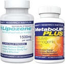 Lipozene Kilo Kaybı Bir Mega Şişe 120 Kont ve MetaboUP Termogenic Supplement 60 Total - Boost Metabolism, Enerjiyi artırmak ve Uygulamanızı Kontrol Etmek