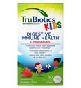 TruBiotics Çocuklar için Probiyotikler Digestive & Immune Health Support, Sugar-Free Chewable Kids Probiyotik Sağlıklı Bir Tummy, Natural Strawberry Flavor, 30 Tabletler