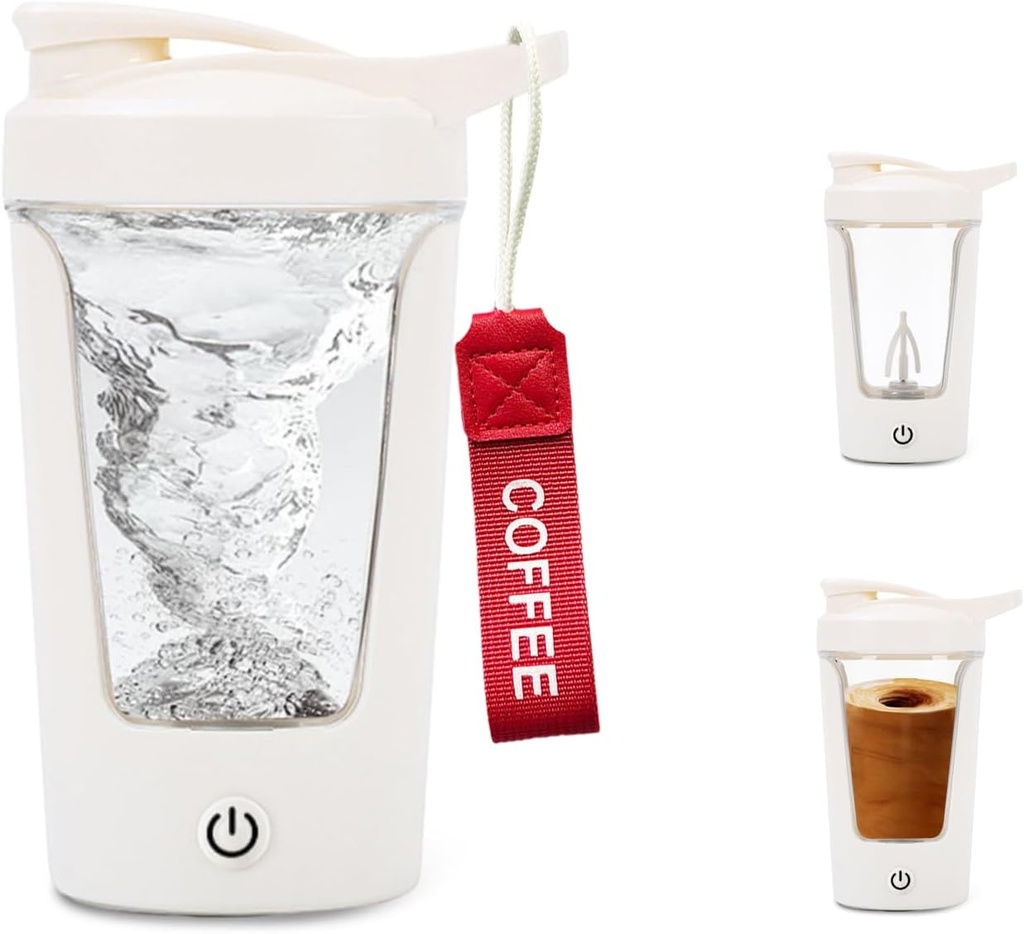 Elektrikli Shaker Şişe, Portatif Protein, Mixer Kupası, USB C Shaker for Smooth Protein Shakes, BPA-Free, Tritan, 450 ml, 16oz, Stir Cup, 500mAh Isıtmalı Isıtmalı Isıtmalı Yapıştırıcı