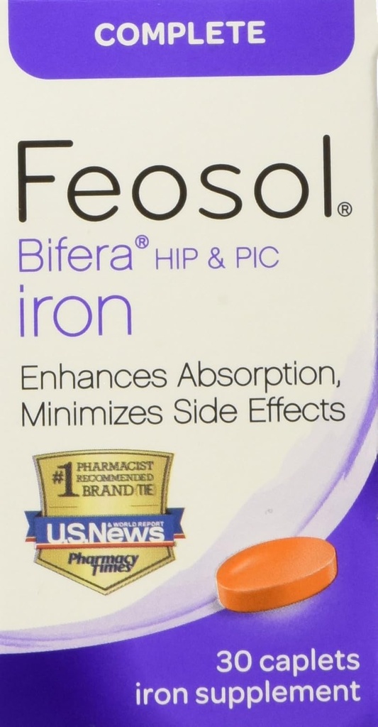 Feosol Πλήρης με Bifera Iron 30 Caplets (3 Pack)