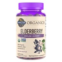 Life Organics Elderberry Gummies for Yetişkinler & Çocuklar - Immune Support Supplement with Organic Fruit, Herbal Mix, Elderberry, Echinacea, çinko, C, 120 Vegan Gluten Free Gummies