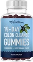 15 Günlük Kolon Temiz ve Detox Gummies | Occasional Constipation & Bloating Relief | Fast Acting Cleanser & Debloat for Women and Men with Triphala for Regularity & Gut Health | Vegan, Gluten-Free
