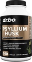 Psyllium Husk Capsule Fiber Supplement - Doğal Toz Capsules for Constipation Relief for Yetişkinler - Beslenmeli Fiber Pills & Daily Regularity Support - Bulk Seed Husks Digestion Supplements - Bulk Seed