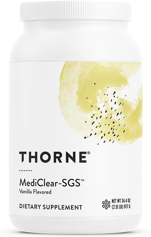 THORNE - MediClear-SGS - Rice and Pea Protein-Mineral Profil - Foundational Support - Eliminate Environmental & Diyetary Toxins* - Vanilla - 34.4 Oz
