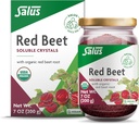 Salus Red Beet Crystals - Βιολογικό Διατροφικό Beet Root Powder Mix - Superfood Powder Supplement with Vitamin C, Folate, Magnesium & Pastium - 7 oz