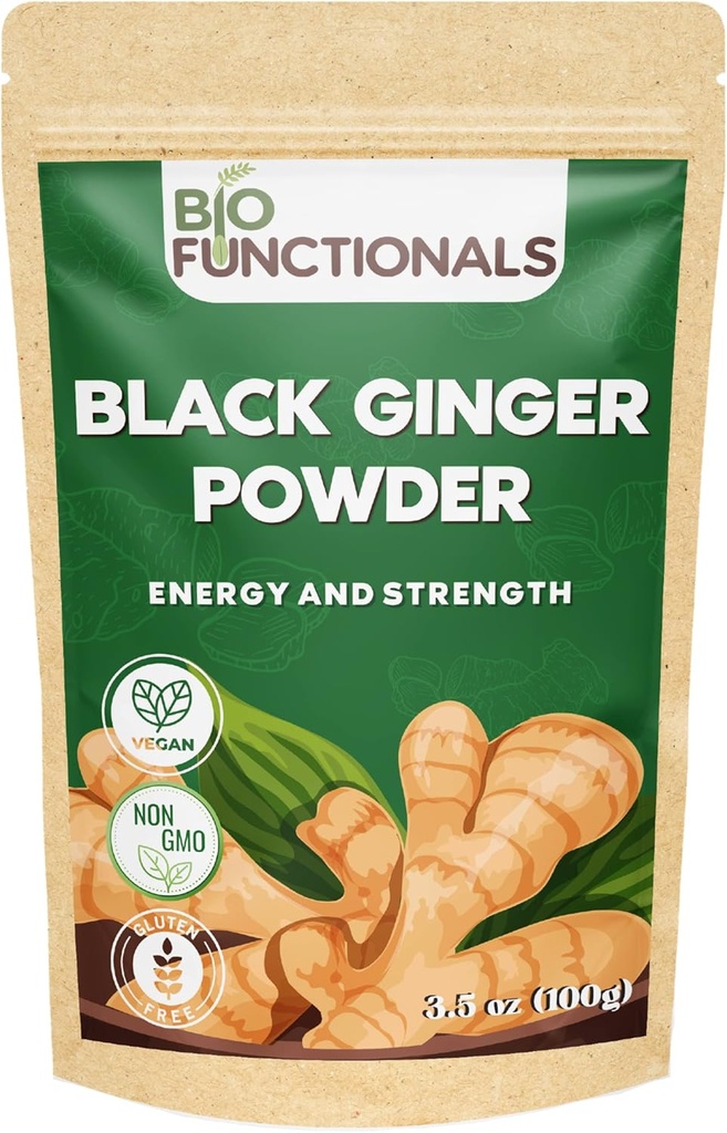 Black Ginger Toz (3.5 Oz) Thai Black Ginger Toz Kaempferia Parvifora. Enerji ve Stamina'yı teşvik eder