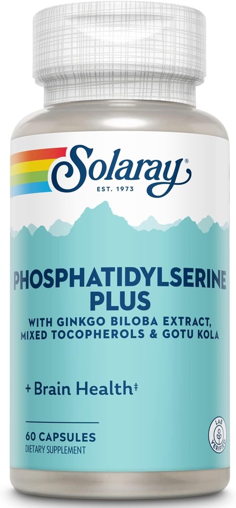 Συμπλήρωμα SOLARAY Phosphatidylserine Plus, 100 mg 