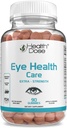 Sağlık Dose Eye Health Care Vitamins with Lutein Zeaxanthin Support Eye Strain, Kuru Eyes & Visual Performance Apple & Orange Flavor 90 Gummies.