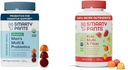 SmartyPants Men's Multivitamin Gummies Sche with Kids Multivitamin Gummies and Fiber Supplement, 120 Count Every