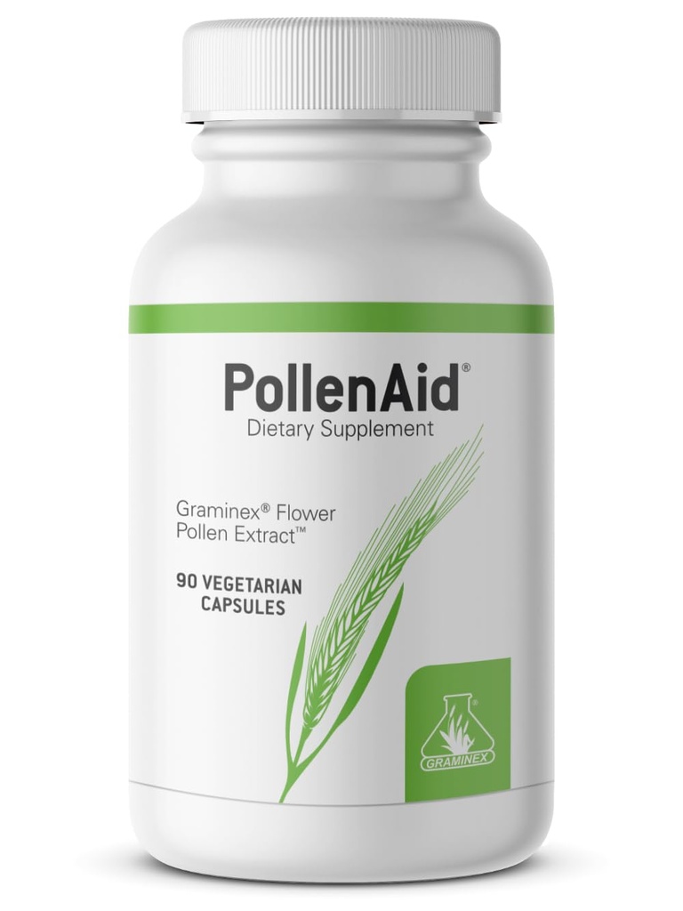 Graminex PollenAid Prostate συμπλήρωμα: Όλα τα φυσικά Prostate υποστήριξη για τον έλεγχο της ουροδόχου κύστης & ούρας Φυλλαδική υγεία, εκχύλισμα σίκαλης Pollen Made in USA, 90 κάψουλες χορτοφάγων