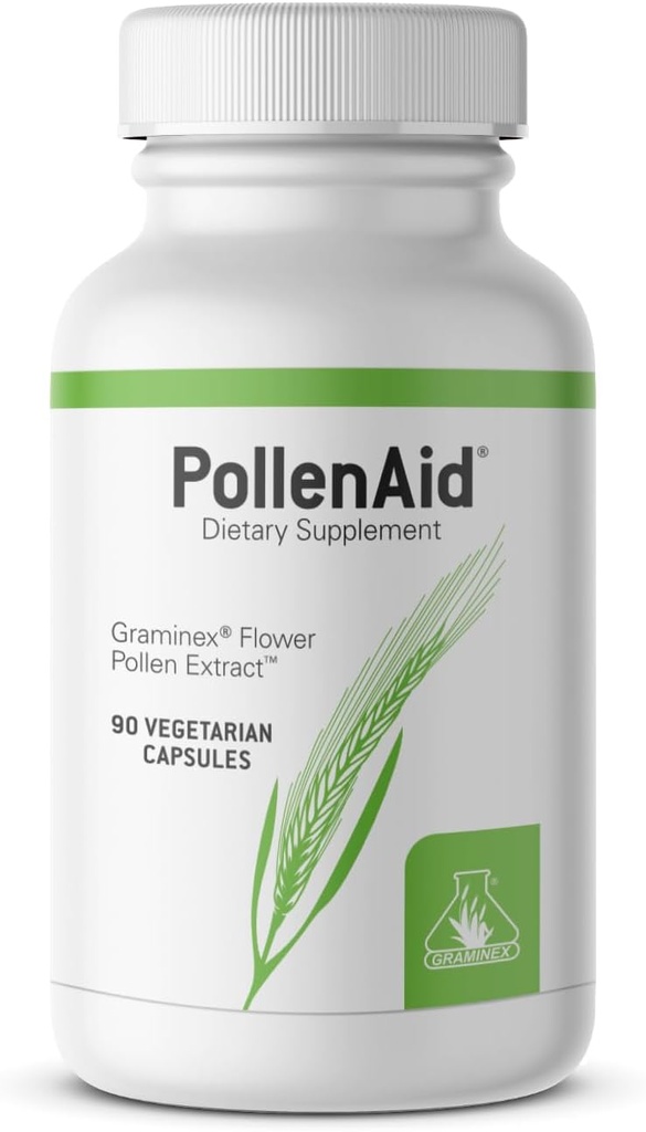 Graminex PollenAid Prostate συμπλήρωμα: Όλα τα φυσικά Prostate υποστήριξη για τον έλεγχο της ουροδόχου κύστης & ούρας Φυλλαδική υγεία, εκχύλισμα σίκαλης Pollen Made in USA, 90 κάψουλες χορτοφάγων