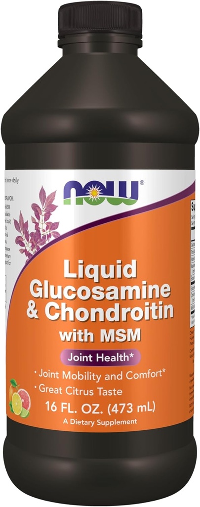 Şimdi Tamamlar, Glucosamine & Chondroitin ile MSM, Sıvı, Ortak Sağlık, Hareketlilik ve Konfor*, 16-Ounce