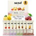 Bars Plant-Based Vegan Sağlıklı Protein Bars, Yeşiller (Variyet Paketi, 8 Bars) – Sadece Gerçek Malzemeler, Zero Eklenmiş Şeker, Gluten-Free, Dairy-Free