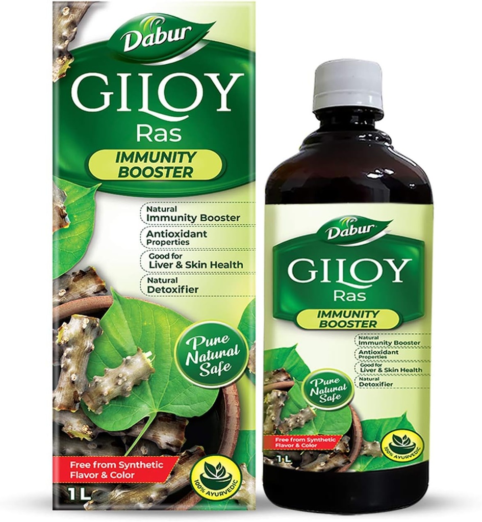 Αναμνηστικό χυμό Dabur Giloy με φυσική πηγή αντιοξειδωτικών - 1 L