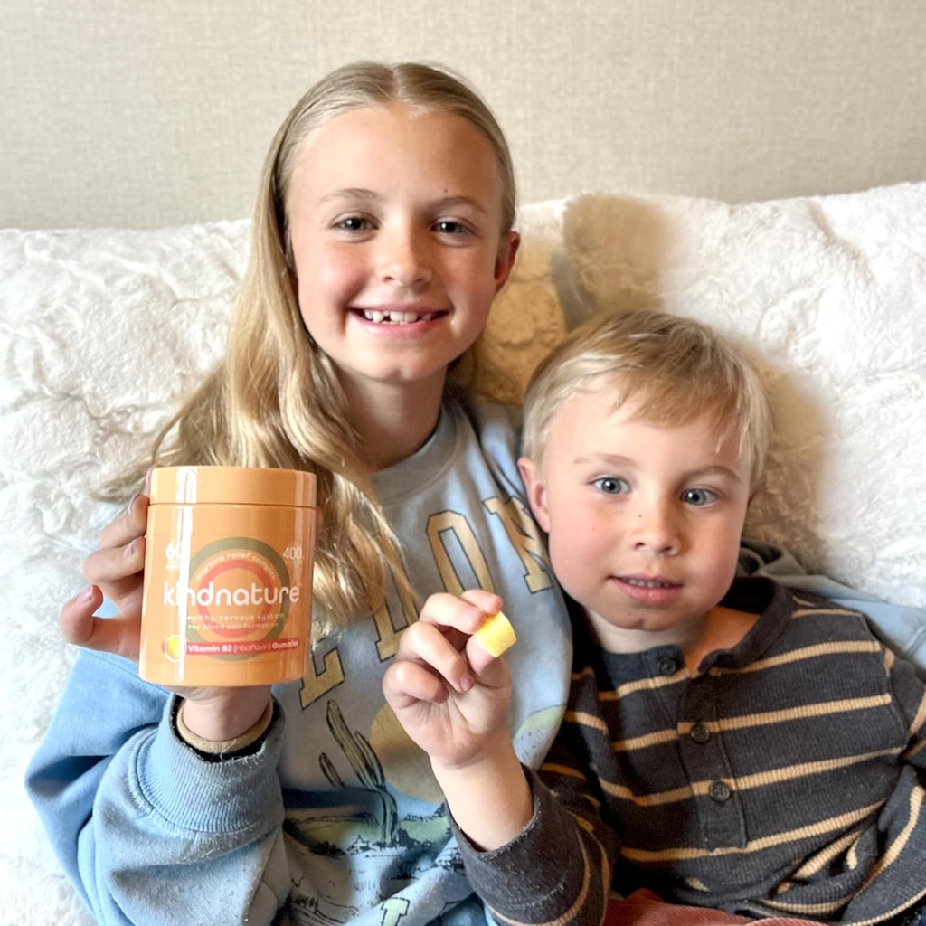 B2 Riboflavin 400 mg & Pids Yetişkinler ve Çocuklar için Gummies - Potasyum Supplement 500 mg & Riboflavin 400 mg Chewable Gummies