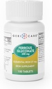 Gericare Iron 27mg Ferrous Gluconate 240mg, Iron & Energy Suplement, 100 Count (Pack of 1)