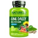 Erkekler için Çokvitaminler 50+ - Vitaminler, Mineraller ve Organik Tüm Gıdalar, Enerji ve Sağlık, Non-GMO, 120 Vegetarian Capsules