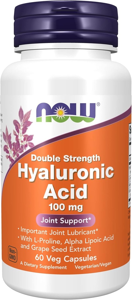 Hyaluronic Acid 100 mg 60 VegiCaps (Pack of 2)